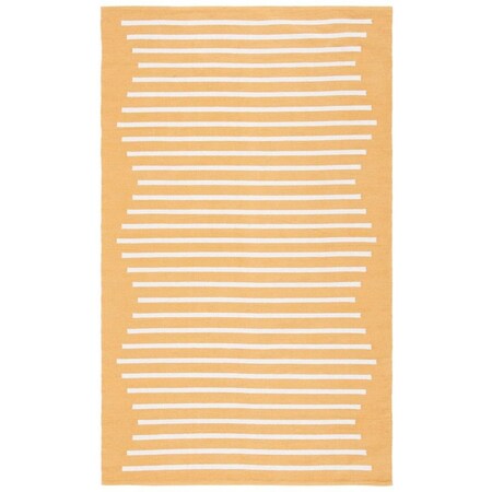 Safavieh 5 x 8 ft. Montauk Hand Woven Rectangle Area Rug Gold & Ivory MTK313D-5